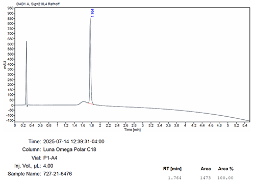 PNA Peptide Conjugate Pseudoisocytosine HPLC PNA Peptide Conjugate Pseudoisocytosine HPLC